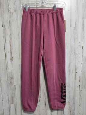 Vans Pink Black Kids Flying V Graphic Joggers Size Large
